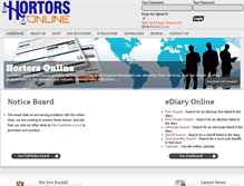 Tablet Screenshot of hortorsonline.co.za